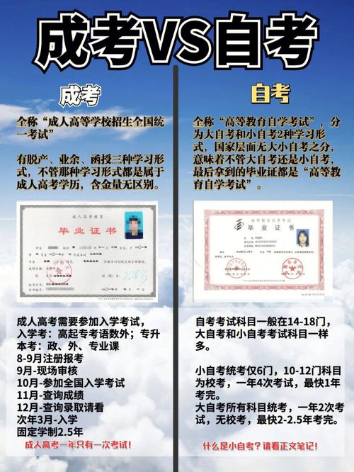成人高考和自考的區(qū)別在哪里？ - 腿腿教學(xué)網(wǎng)