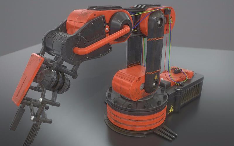 3Dmax設(shè)計(jì)的機(jī)械手臂 - BIM,Reivt中文網(wǎng)