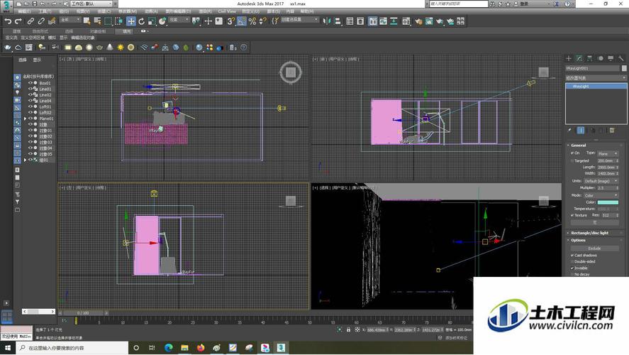 如何在3DMAX模型中設(shè)置主光源？(3DMax模型添加分段線的方法) - BIM,Reivt中文網(wǎng)