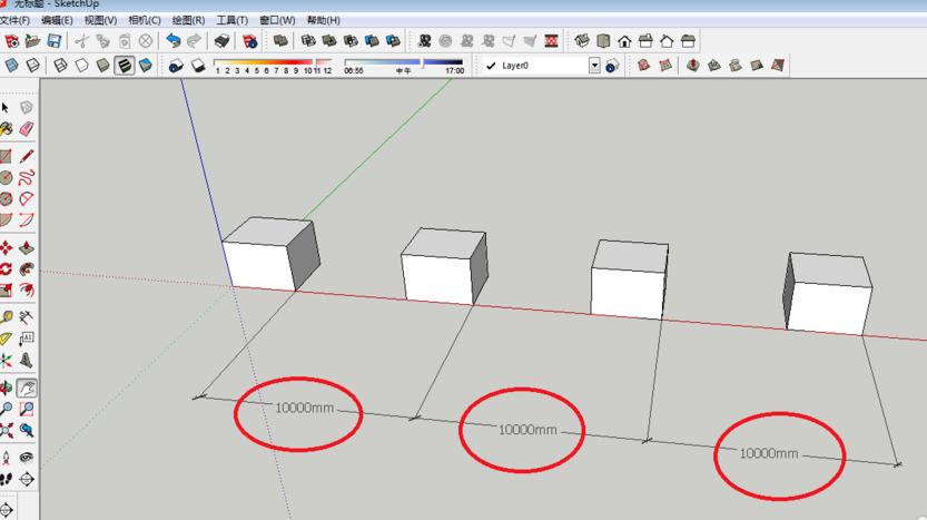 SketchUp草圖大師：多個(gè)圖形復(fù)制的方法與技巧 - BIM,Reivt中文網(wǎng)