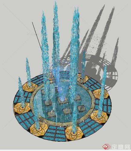 免費(fèi)下載100套草圖大師水柱、旱噴、水花SKP格式模型 - BIM,Reivt中文網(wǎng)