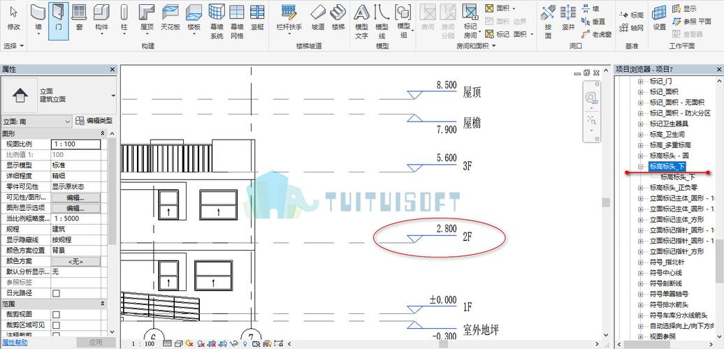 Revit軟件中無法顯示標(biāo)高的三維視圖 - BIM,Reivt中文網(wǎng)